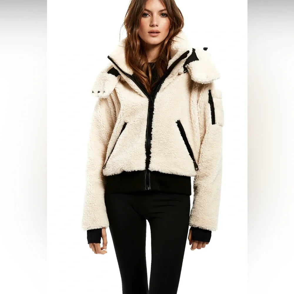 $395⬇️ SAM. Sherpa NALA Jacket in Almond - S - Picture 4 of 12